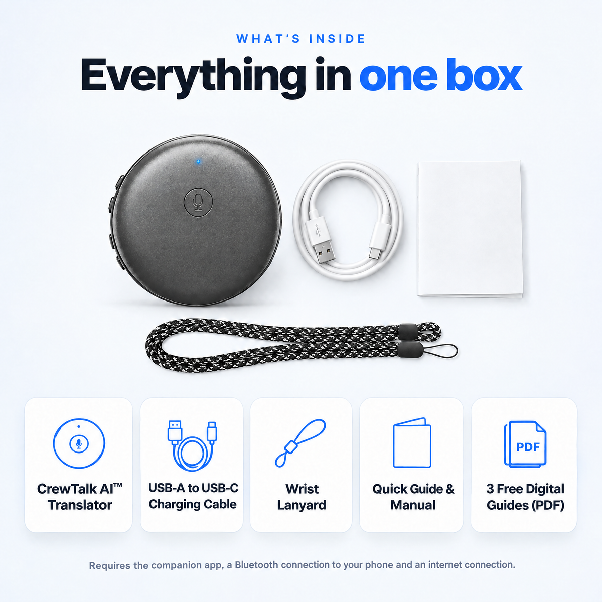 CrewTalk AI - Portable Wireless AI Language Translator