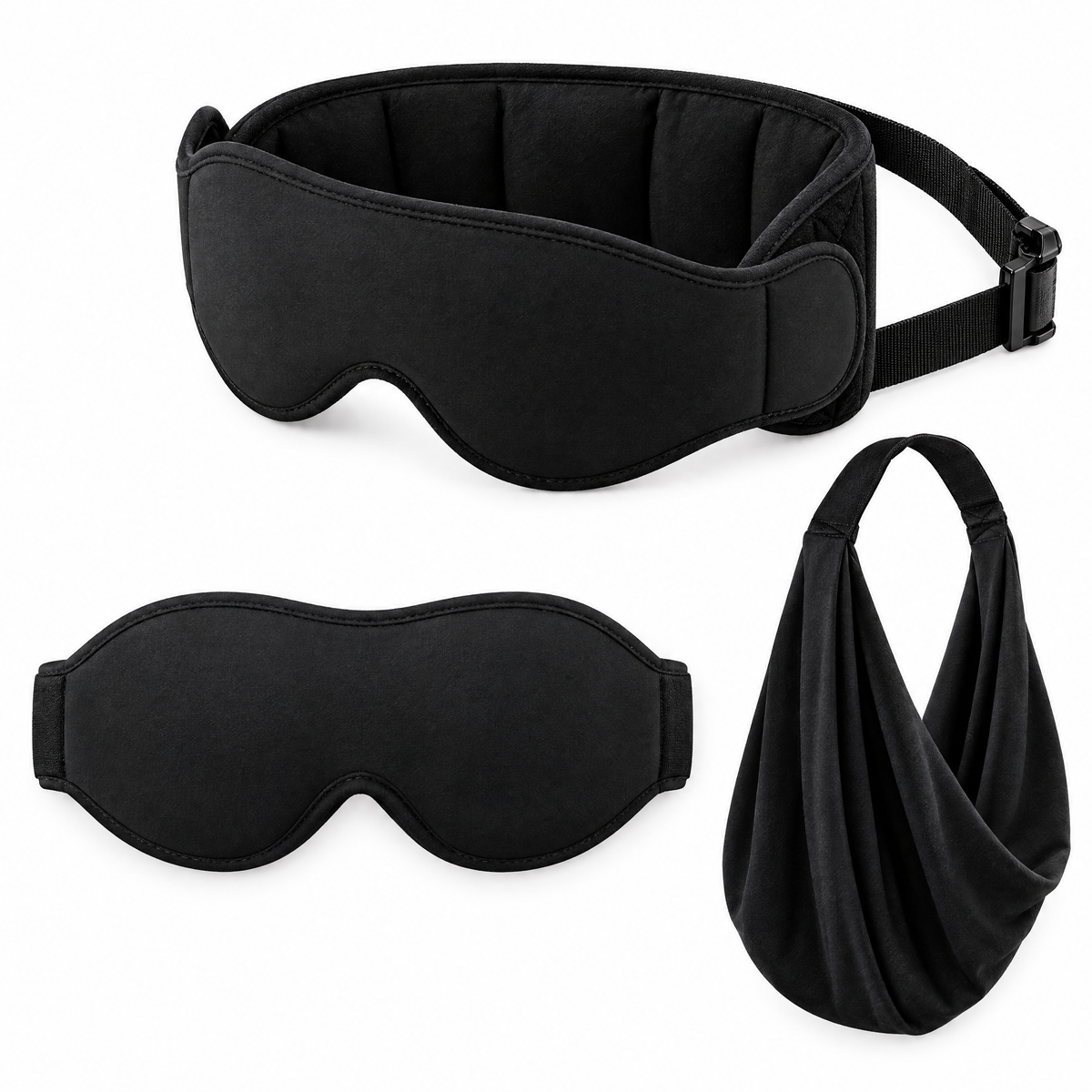 SnoozeNest head band, eye mask and body sling